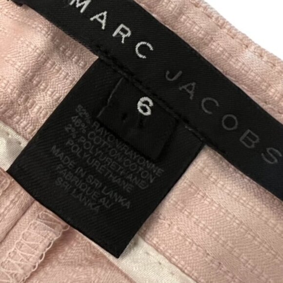 Marc Jacobs Striped Pants Women Size 6 NWT $228 Wide Leg Low Rise Pink Ribbon‎ - Picture 7 of 13